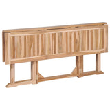 7 Piece Folding Outdoor Dining Set Solid Teak Wood 44661
