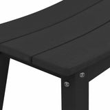 Garden Bar Set 4 pcs Black HDPE 3335805