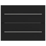 Sink Cabinet Black 60x38.5x48 cm Engineered Wood 804693