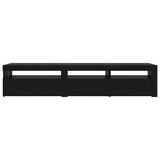 TV Cabinet 2 pcs Black Oak Engineered Wood 3332494