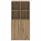 Highboard with Doors Artisian Oak 68x37x142 cm Engineered Wood 3318723