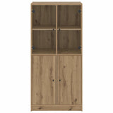 Highboard with Doors Artisian Oak 68x37x142 cm Engineered Wood 3318723