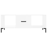 Coffee Table White 102x50x40 cm Engineered Wood 829300