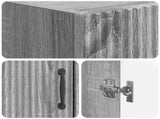 Toilet Cabinet HOORN Grey Sonoma 66 x 25.5 x 190 cm 897361