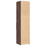 Highboard Brown Oak 45x42.5x185 cm Engineered Wood 3281454