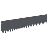 Lawn Edging 10 pcs 103 x 20 cm Steel Anthracite 8008377