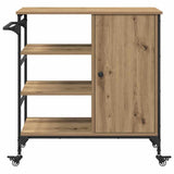 Kitchen Trolley Artisan Oak 87.5 x 39 x 84.5 cm Engineered Wood 871664