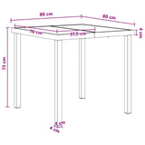Garden Dining Set 5 pcs Black Poly Rattan 3448897