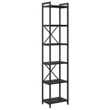 Bookshelf Black Oak 40 x 30 x 189.5 cm Engineered Wood 868347