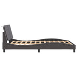 Bed Frame without Mattress "Zadar" Grey 140x200 cm Faux Leather 3208187