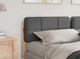 Upholstered Headboard Brown and Light Grey 140 cm 880123