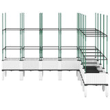 Garden Planter with Trellis White 200x160x142.5 cm PP 367974