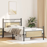 Bed Frame without Mattress Sonoma Oak 100x190 cm Engineered Wood 4106804