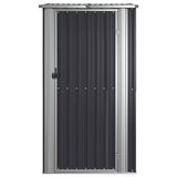 Garden Shed Anthracite 118.5x97x209.5 cm Galvanised Steel 150901