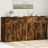 Sideboards 2 pcs Smoked Oak 79x38x80 cm Engineered Wood 3276620