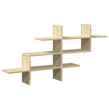 Wall Shelf Sonoma Oak 124.5x18x60.5 cm Engineered Wood 853265