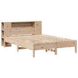 Bookcase Bed without Mattress 120x200 cm Solid Wood Pine 3322834