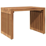 Garden Side Table Brown 50 x 32.5 x 35 cm Solid Teak Wood 42006353