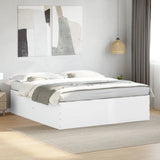 Bed Frame without Mattress White 200x200 cm 3280895