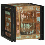 Storage Box Brown and Black 40 x 40 x 40 cm Solid Acacia Wood 4016749