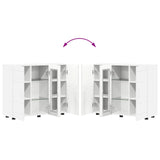 Wooden Cabinet White 88.5 x 30.5 x 73 cm Engineered Wood 880301