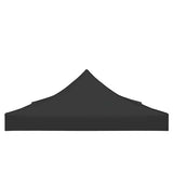 Party Tent Roof Black Oxford fabric with PVC coating Large 315373