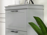 Three-Drawer Minimalistic Shoe Cabinet - Grey T3398P423895