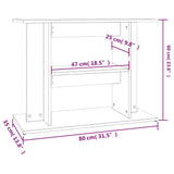 Aquarium Stand Sonoma Oak 80x35x60 cm Engineered Wood 833578