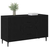 Sideboard Black Oak 100 x 36 x 60 cm Engineered Wood 862959
