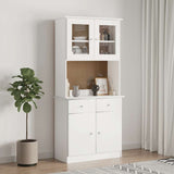 Dresser Top ALTA White 77x30x92 cm Solid Wood Pine 353946