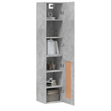 Highboard Concrete Grey 34.5x34x180 cm Engineered Wood 3199085