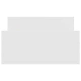 Bed Frame without Mattress White 100x200 cm Engineered Wood 835932