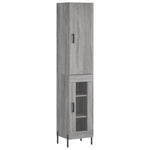 Highboard Grey Sonoma 34.5x34x180 cm Engineered Wood 3199055