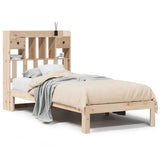 Bookcase Bed without Mattress 90x200cm Solid Wood Pine 3322595