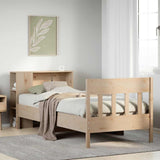 Bookcase Bed without Mattress 75x190 cm Small Single Solid Wood Pine 3323206