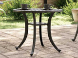 Garden Table Black 48x53 cm Cast Aluminium 4002824