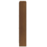 Shoe Cabinet Brown Oak 59x17x108 cm Engineered Wood 342533