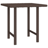 ZNTS Garden Side Tables 3 pcs Brown Poly Rattan 3324832