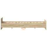 Bed Frame without Mattress Sonoma Oak 140x200 cm 3203749