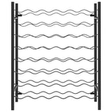 Wine Rack for 48 Bottles Black Metal 289563