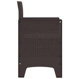 Garden Chair 2 pcs Brown 53 x 49 x 85 cm Polypropylene 847457