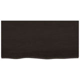 Basin Shelf Wall Mounted Steel and Solid Wood Oak 3302586