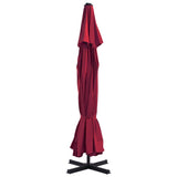 Garden Parasol with Portable Base Red 276325