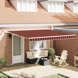 Retractable Awning Manual Anthracite 350 x 250 cm Fabric, Metal 3330220