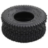 4 Piece Wheelbarrow Tire and Inner Tube Set 15x6.00-6 4PR Rubber 145274