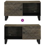 Coffee Table Black 80x50x40 cm Solid Wood Mango 4017688