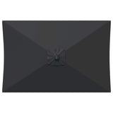 Garden Parasol with LED Lights and Base 200 x 300 cm Polyester 42036242