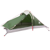 Backpacking Tent Green 4-Person 185T Polyester with PU Coating 42018571