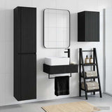 Bathroom Furniture Set 3 pcs Black 33 x 34.5 x 160 cm 3406054
