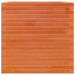 Garden Planter Wax Brown 70x70x68.5 cm Solid Wood Pine 3282476